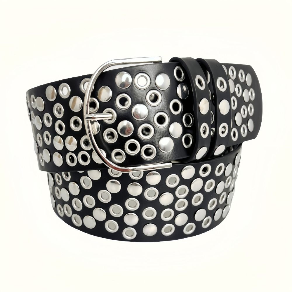 Streetwear Brand Belts - Cinto de PU Largo com Ilhoses