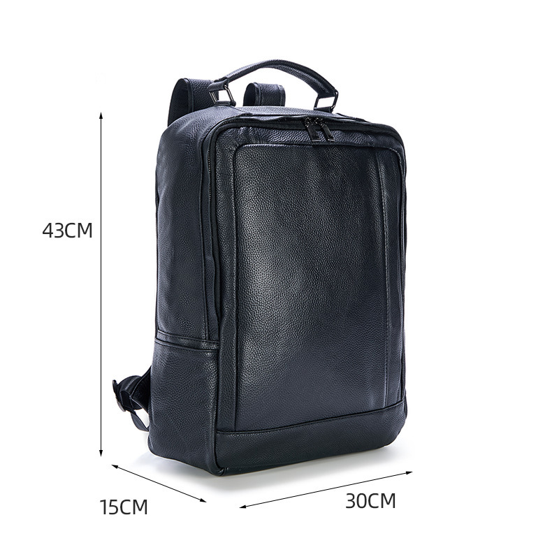 Streetwear Brand Backpack - Mochilas Masculinas de Couro Genuíno 2027,