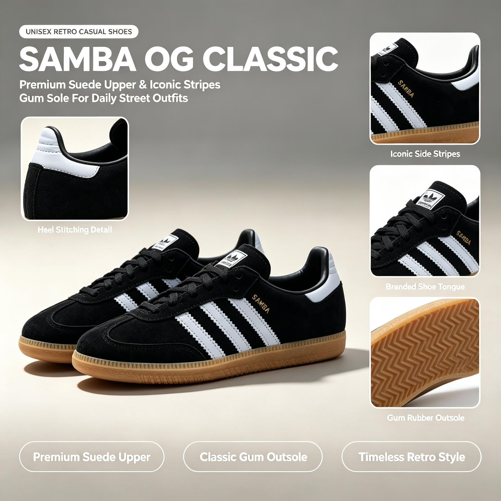 Adidas Shoes Samba - Tênis Adidas Oficial Original SAMBA OG