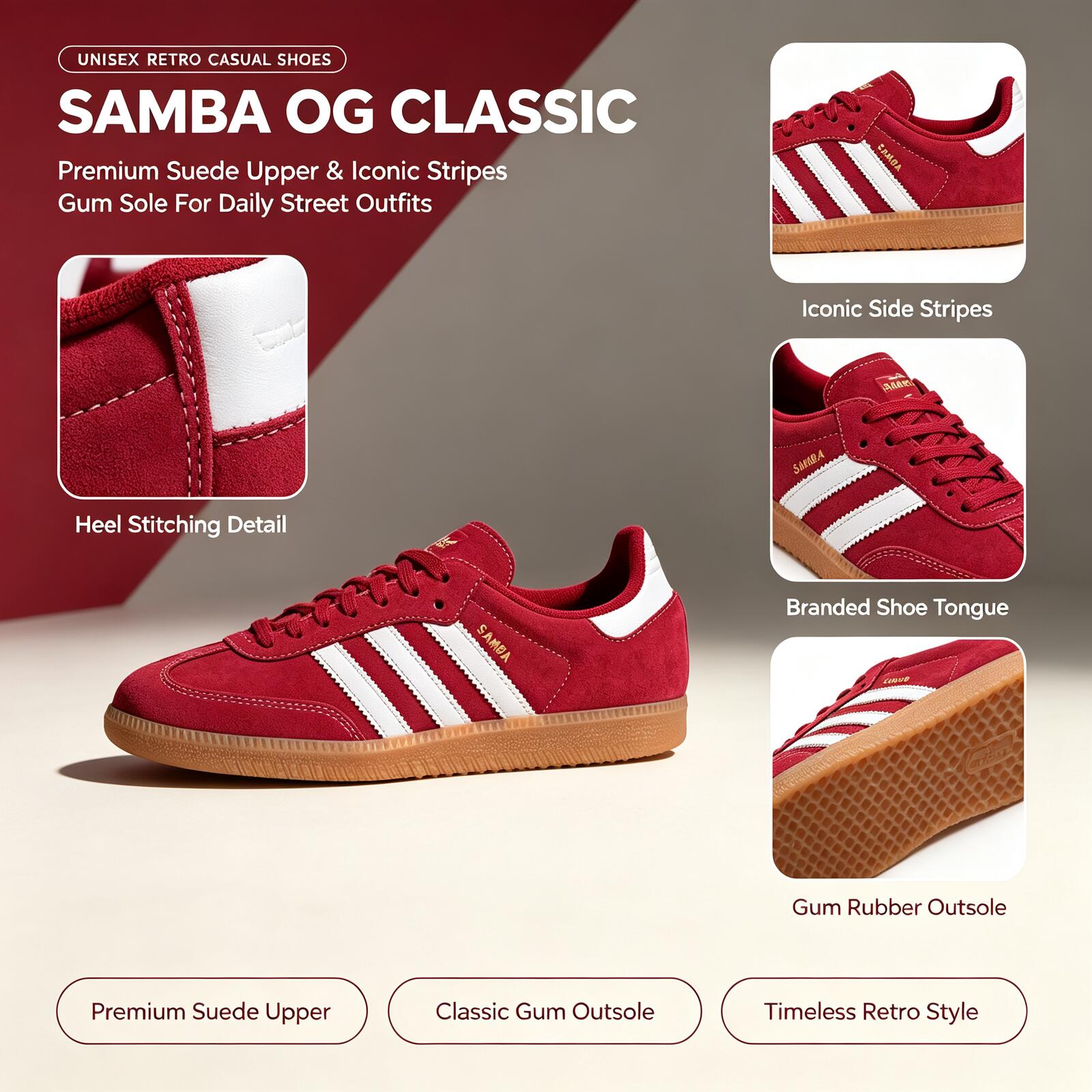Adidas Shoes Samba - Tênis Oficiais Adidas SAMBA OG KJ2788