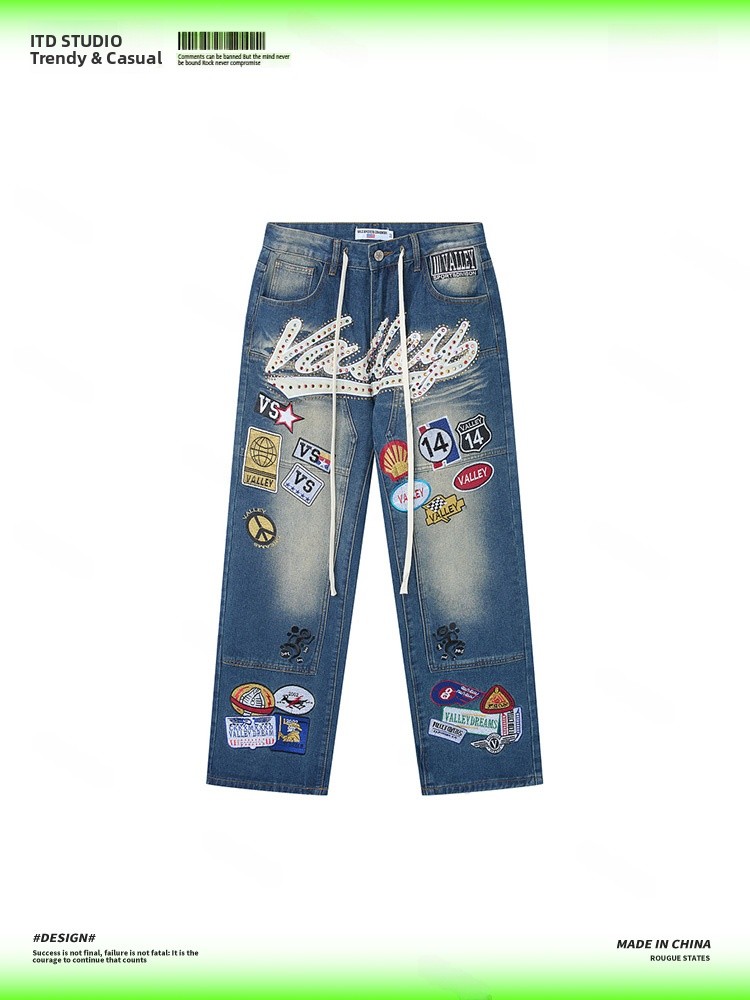 Jeans Masculinos VALLEY Bordad - Valley Streetwear Brand avaliação e preço