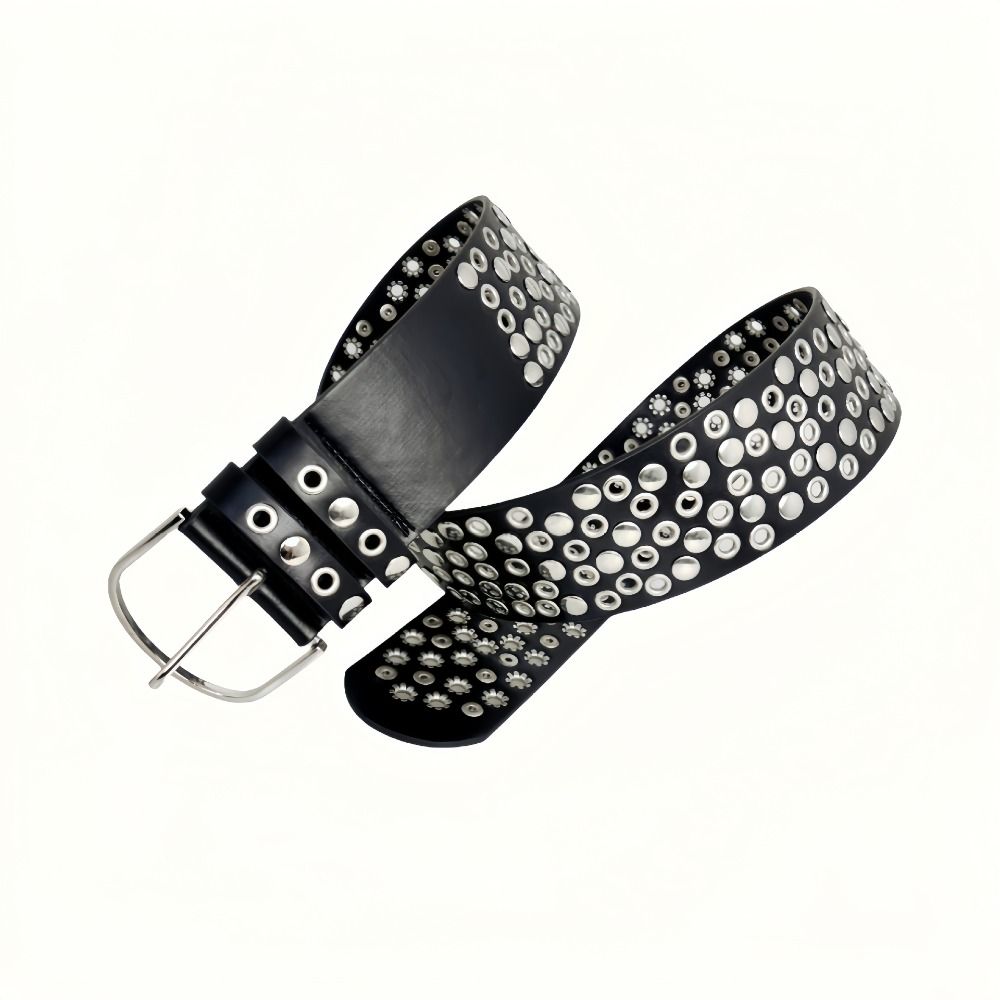 Cinto de PU Largo com Ilhoses  - Streetwear Brand Belts avaliação e preço