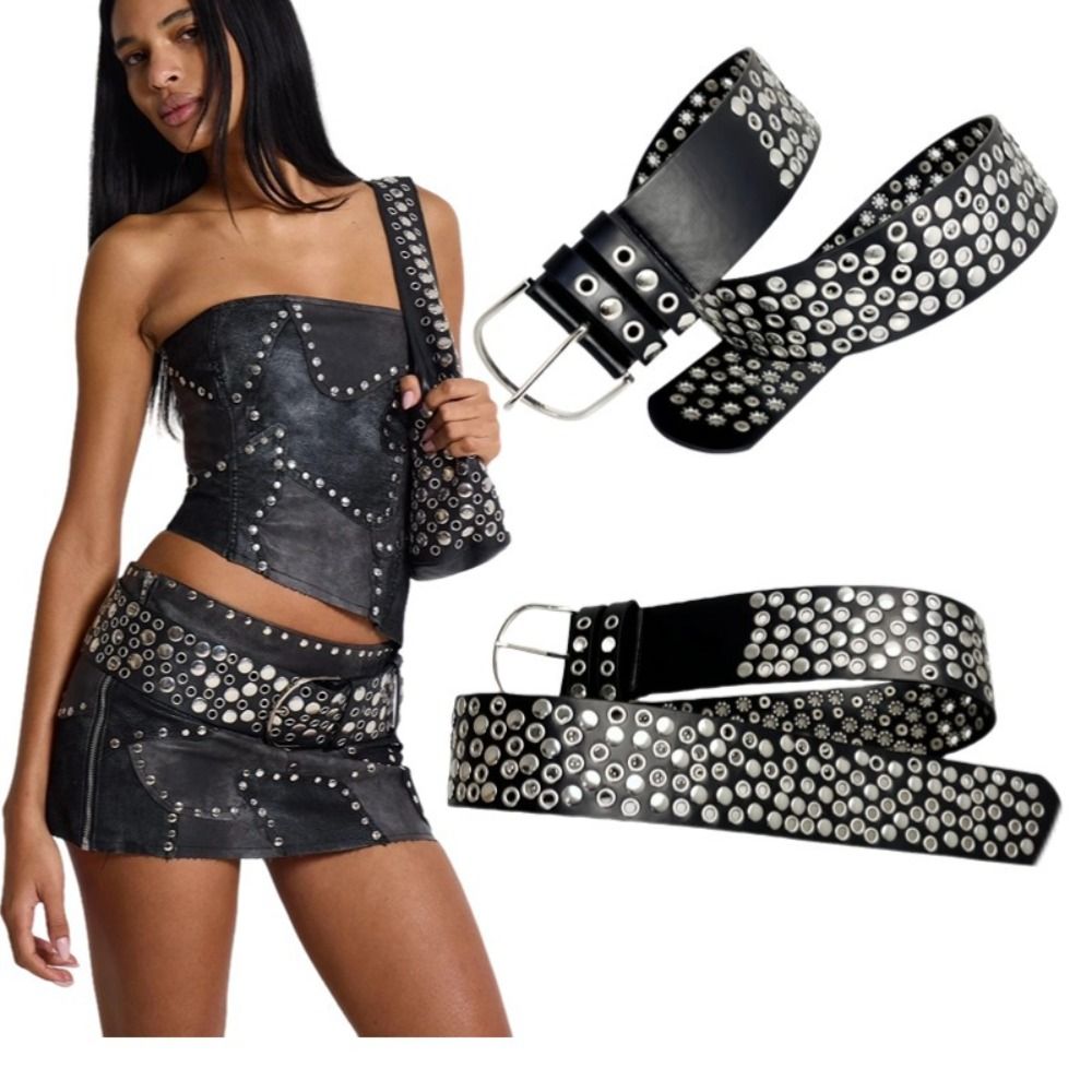 Cinto Punk com Ilhós e Rebites - Streetwear Brand Belts avaliação e preço